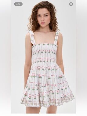 New Hill House The Ribbon Charlotte Nap Dress in Trailing Fern, Size Large